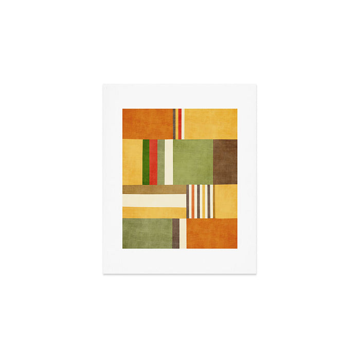Earth Tones Fall Colors Geometric Artwork Art Print Gallery Image 1