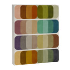 Earth Tones Modern MCM Colorful Art Canvas Print Gallery Image 6