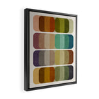 Earth Tones Modern MCM Colorful Art Framed Canvas Print Gallery Image 2