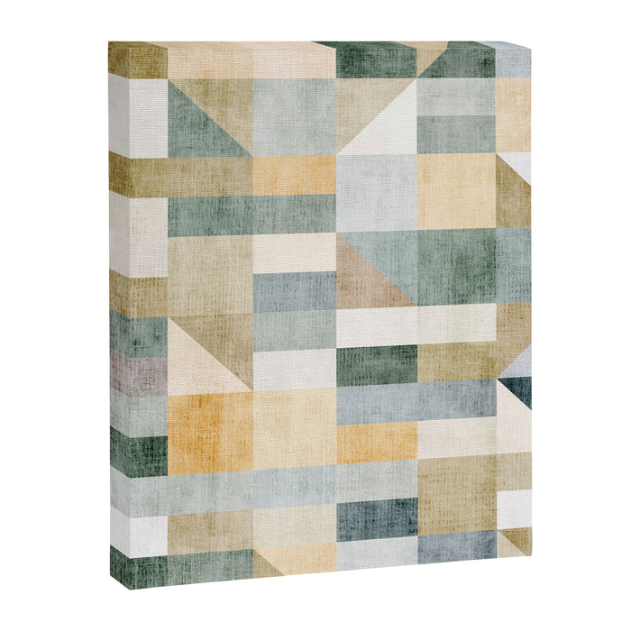Geometric Abstract Unique Original Artwork Canvas Print Gallery Image 1