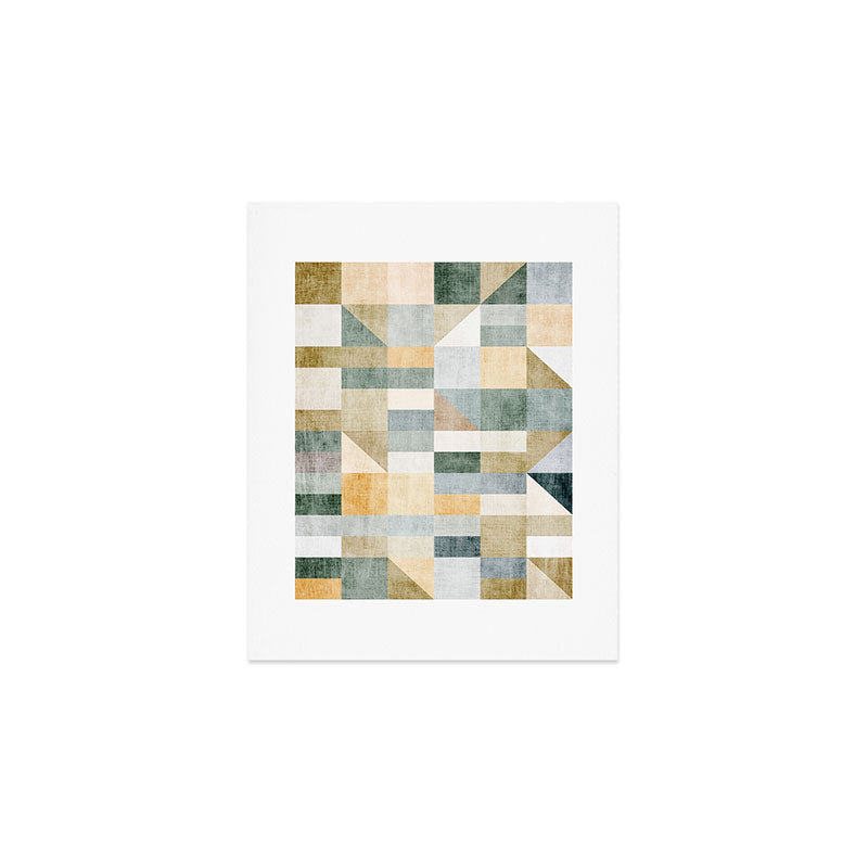 Geometric Abstract Unique Original Artwork Art Print Gallery Image 1