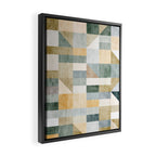 Geometric Abstract Unique Original Artwork Framed Canvas Print Gallery Image 2