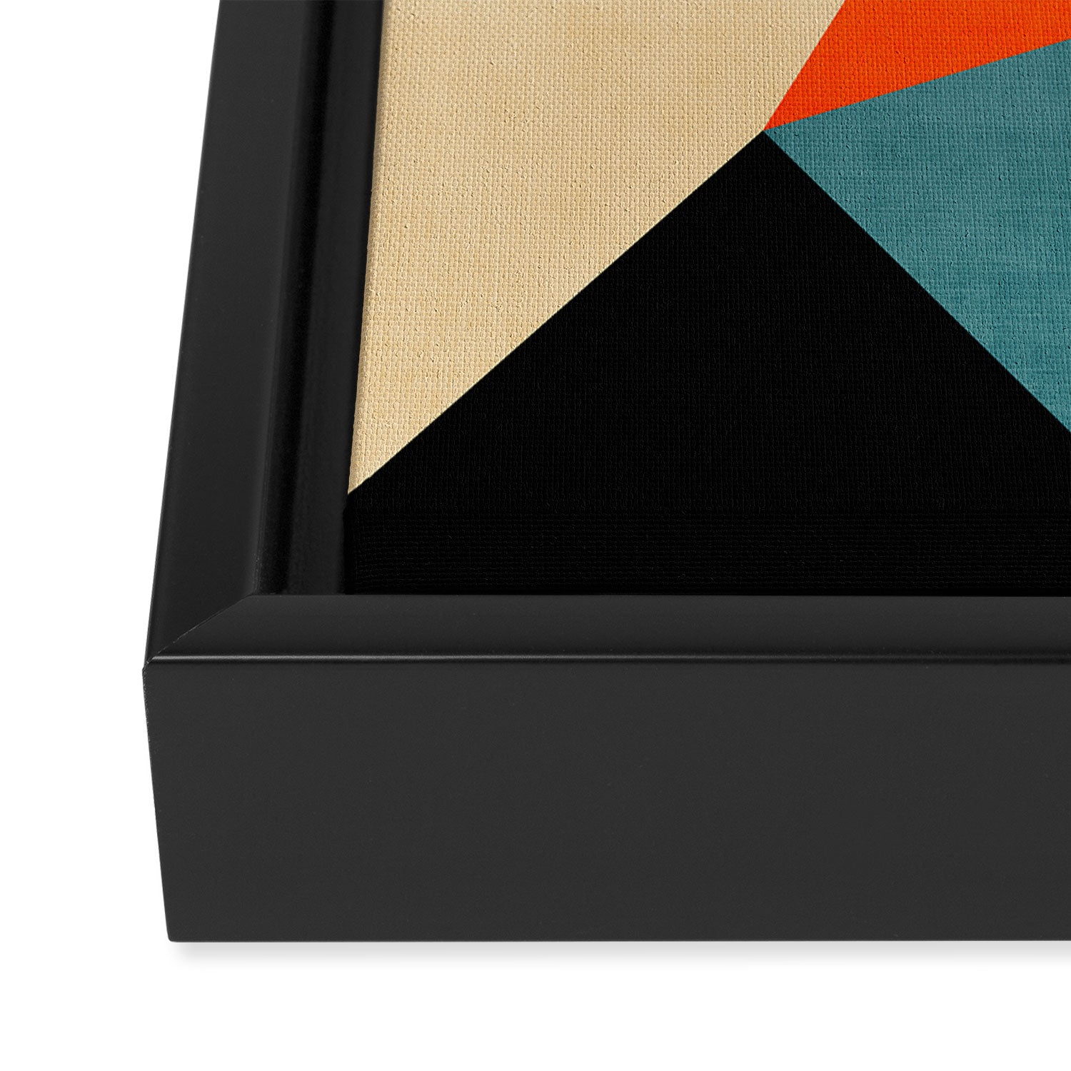 Geometric Colorful Modern Artwork Framed Canvas Print Gallery Image 3