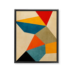 Geometric Colorful Modern Artwork Framed Canvas Print Gallery Image 6