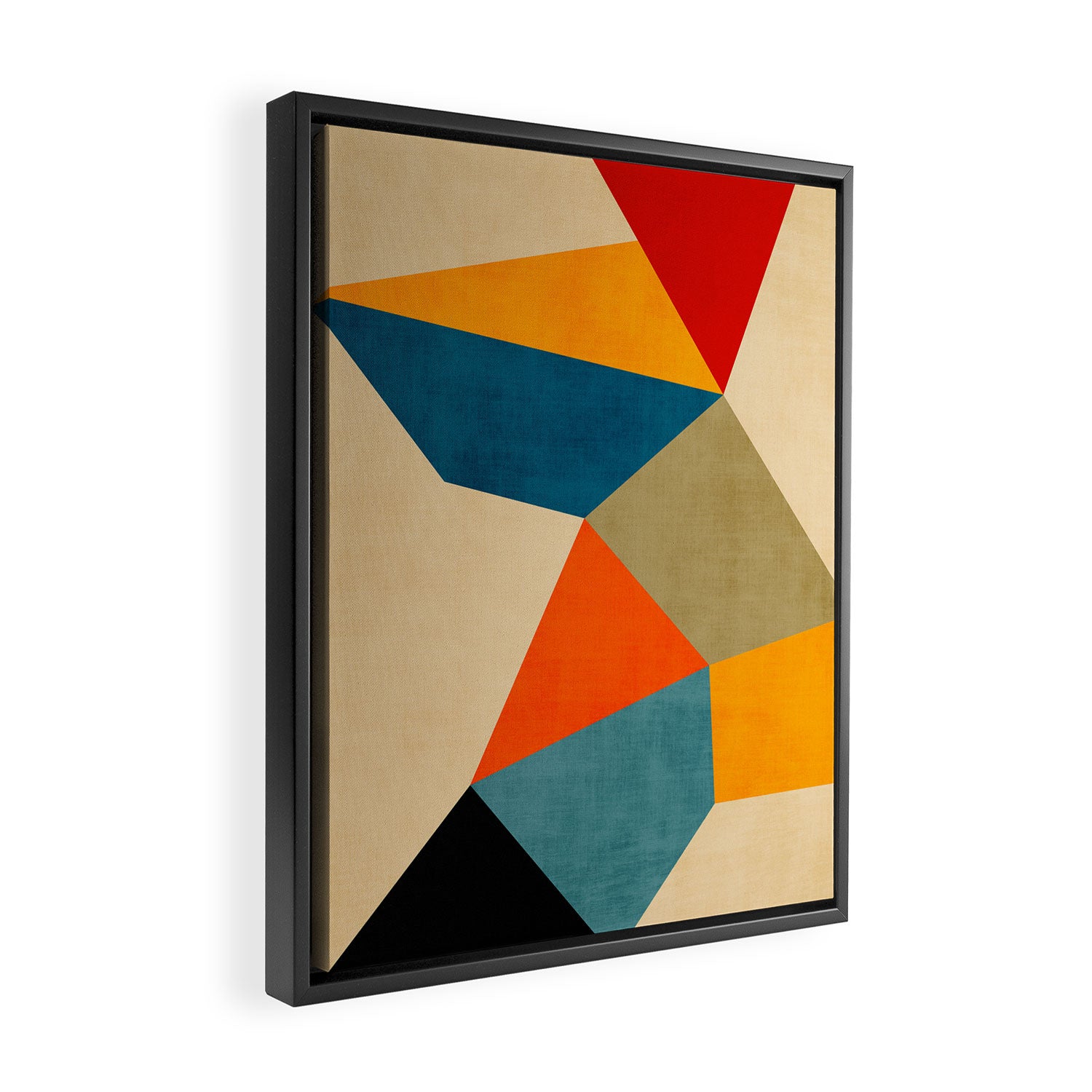 Geometric Colorful Modern Artwork Framed Canvas Print Gallery Image 2