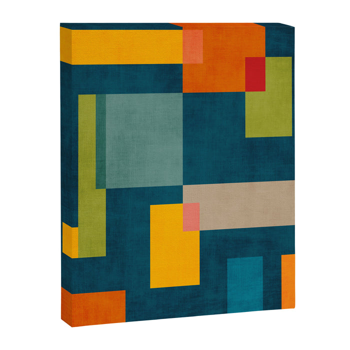 Geometric Colorful Modern Design Artwork  Canvas Print Gallery Image 1