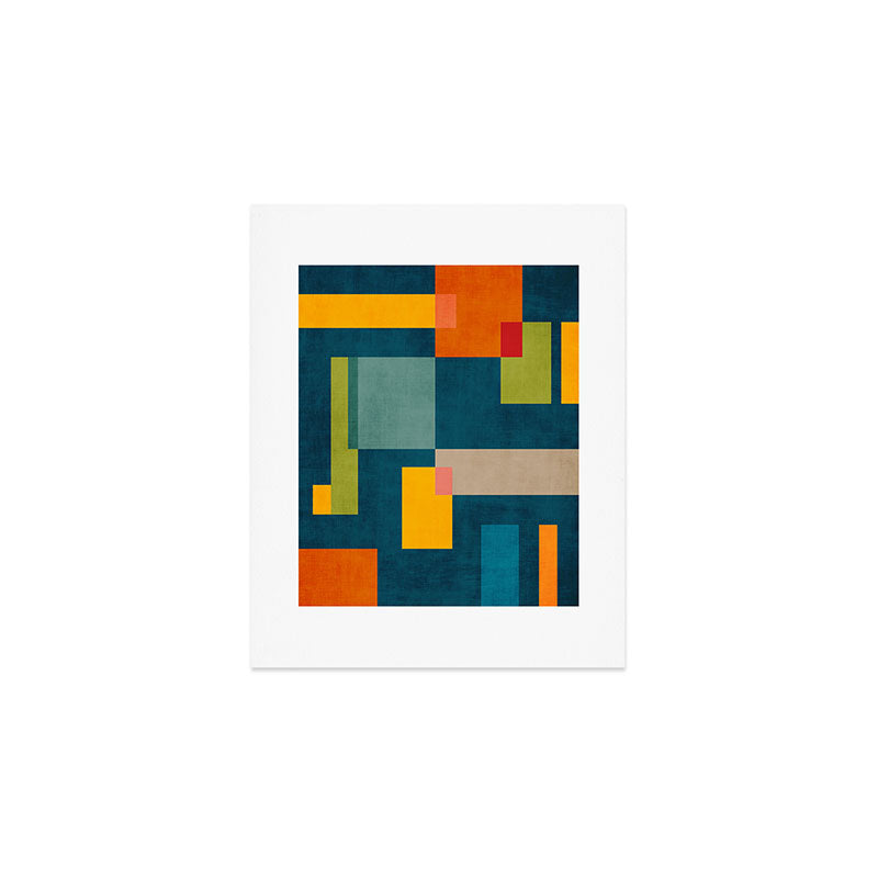 Geometric Colorful Modern Design Artwork  Art Print Gallery Image 1
