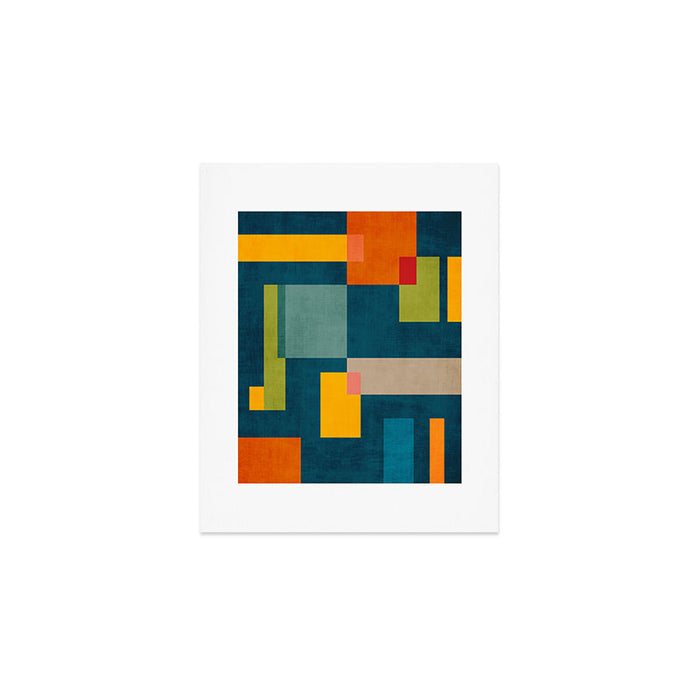 Geometric Colorful Modern Design Artwork  Art Print Gallery Image 1