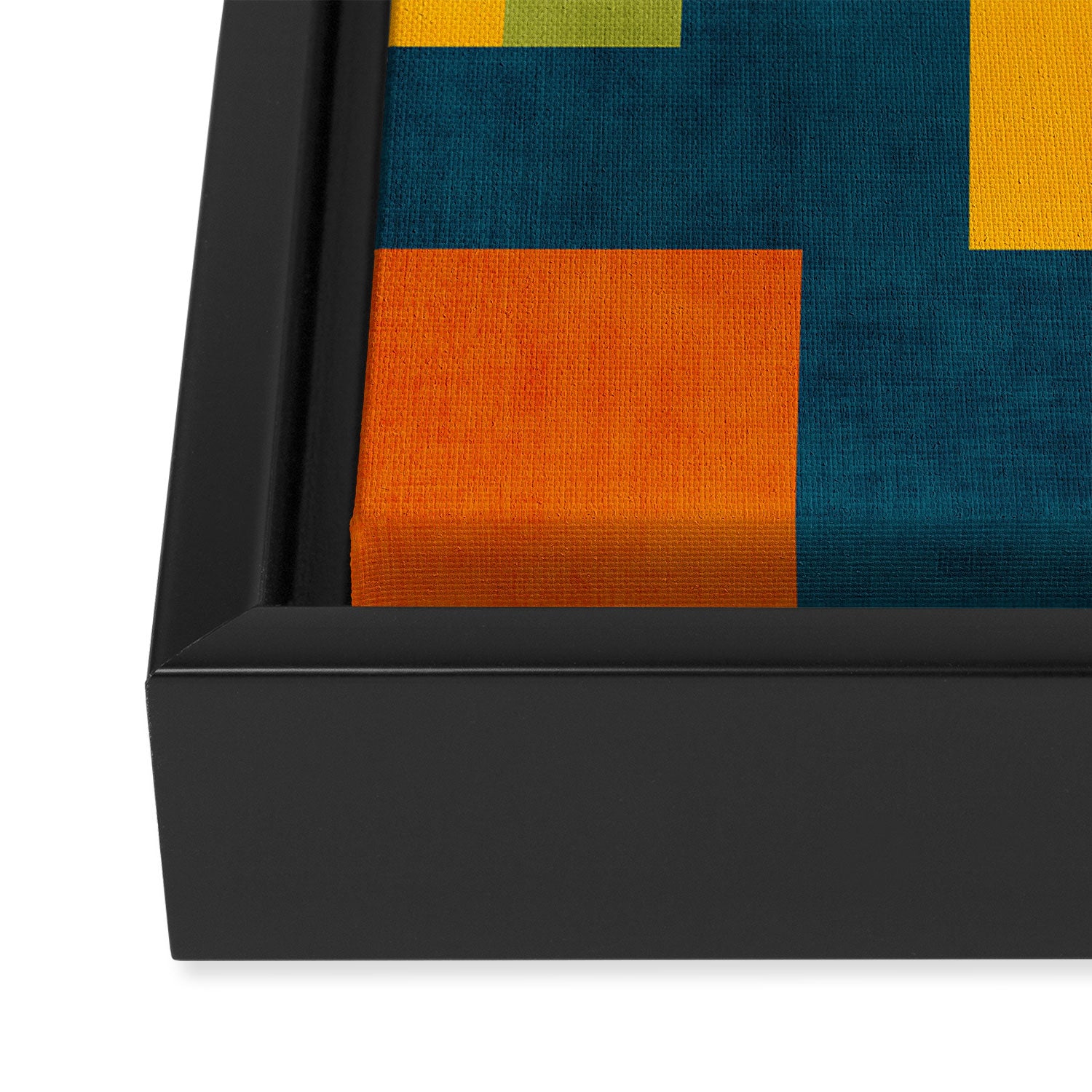 Geometric Colorful Modern Design Artwork  Framed Canvas Print Gallery Image 3
