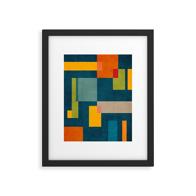 Geometric Colorful Modern Design Artwork  Framed Art Print Gallery Image 5