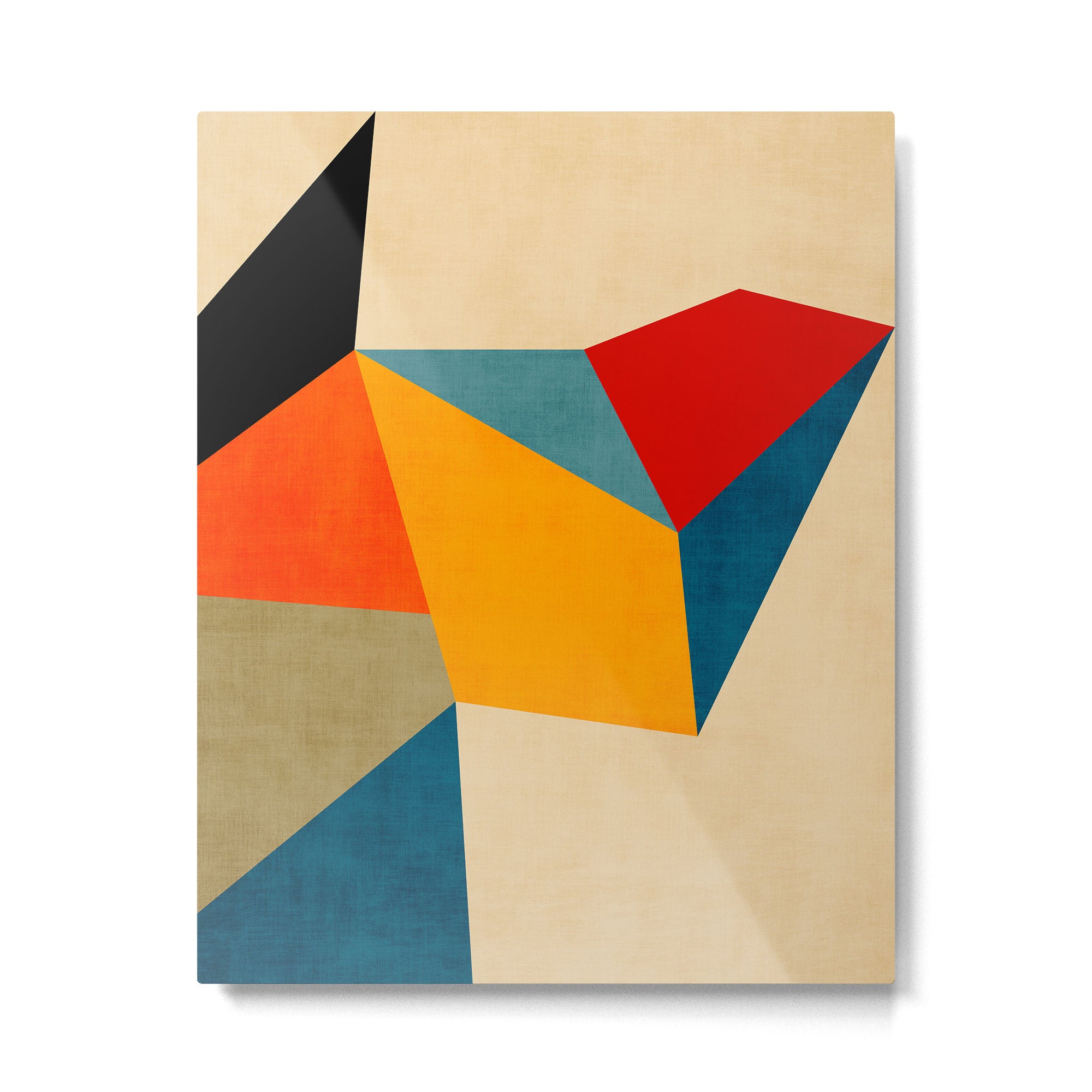 Geometric Colorful Modern Design Metal Print Gallery Image 4