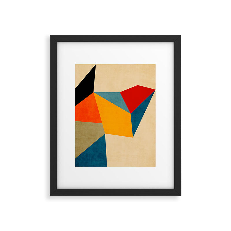 Geometric Colorful Modern Design Framed Art Print Gallery Image 5