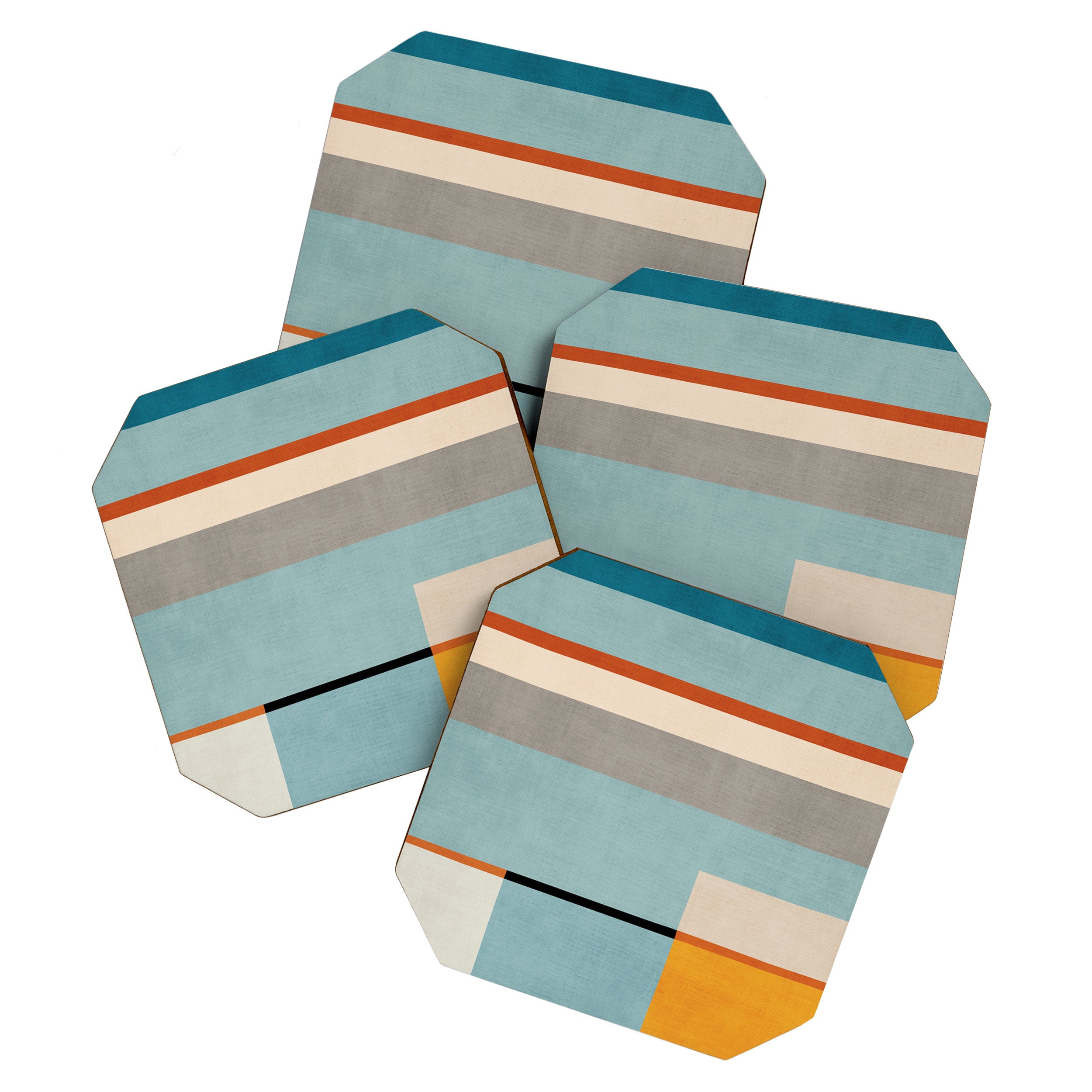 Geometric Minimalist Modern Artwork Coaster Gallery Image 1