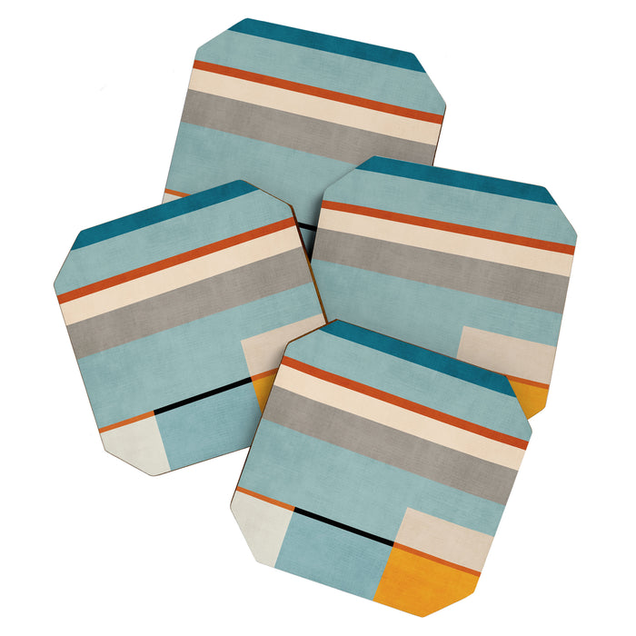 Geometric Minimalist Modern Artwork Coaster Gallery Image 1