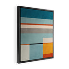 Geometric Minimalist Modern Artwork Framed Canvas Print Gallery Image 2