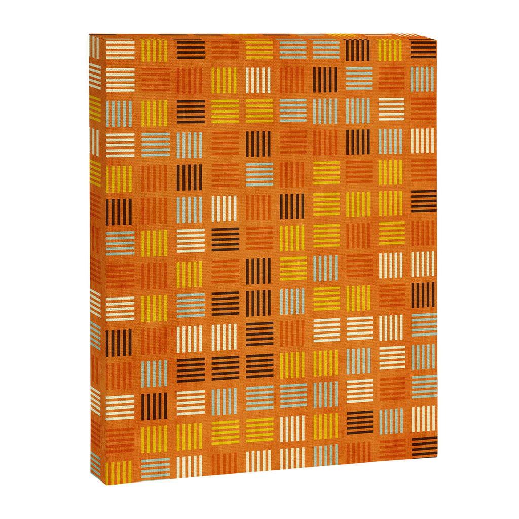 Geometric Modern Abstract Pattern Unique MCM Decor Canvas Print Gallery Image 6