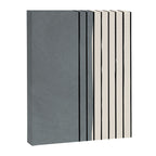 Gray and Black Minimalist Lines Canvas Print Gallery Image 6