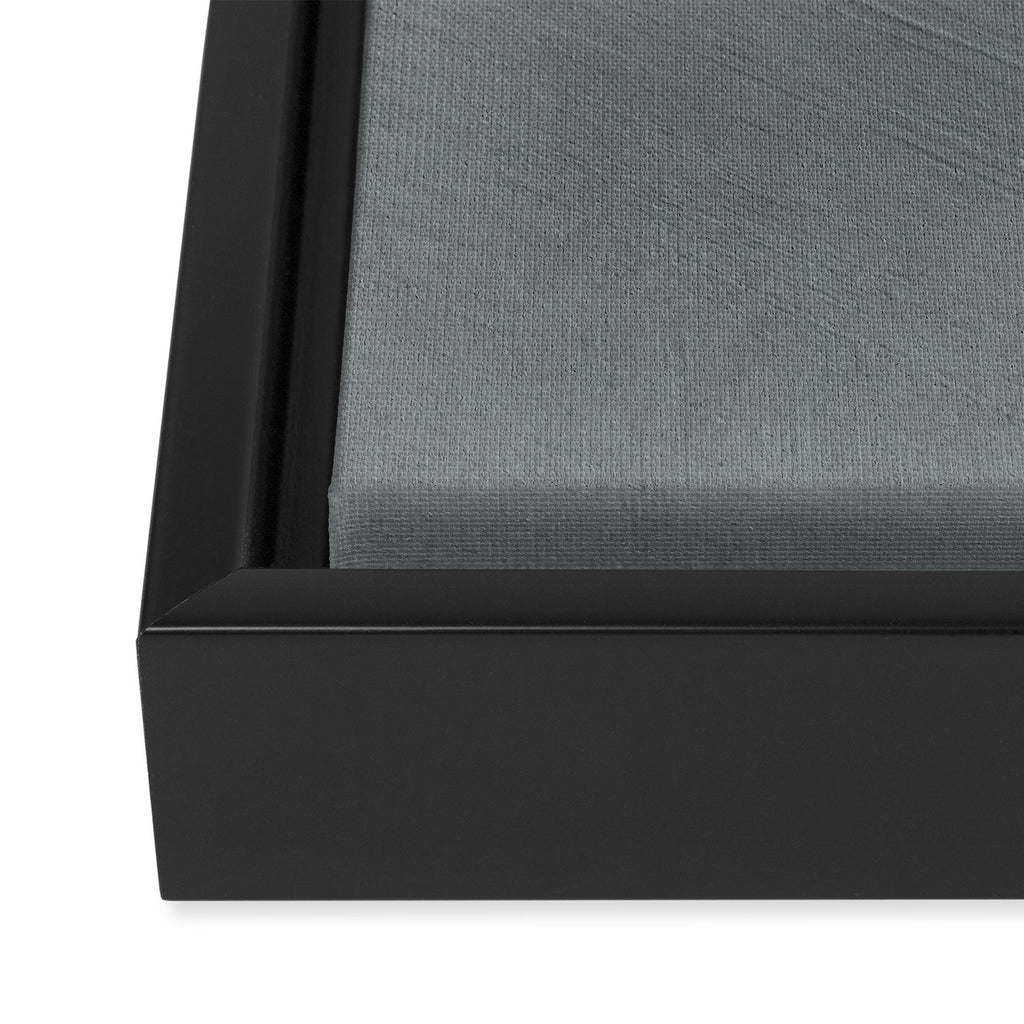 Gray and Black Minimalist Lines Framed Canvas Print Gallery Image 3