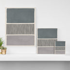 Gray Beige Black Lines Minimalist Canvas Print Gallery Image 3
