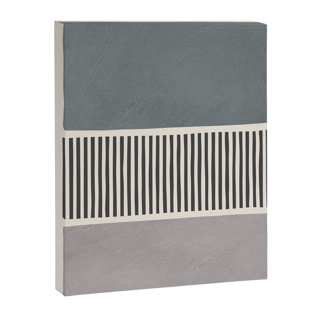 Gray Beige Black Lines Minimalist Canvas Print Gallery Image 6