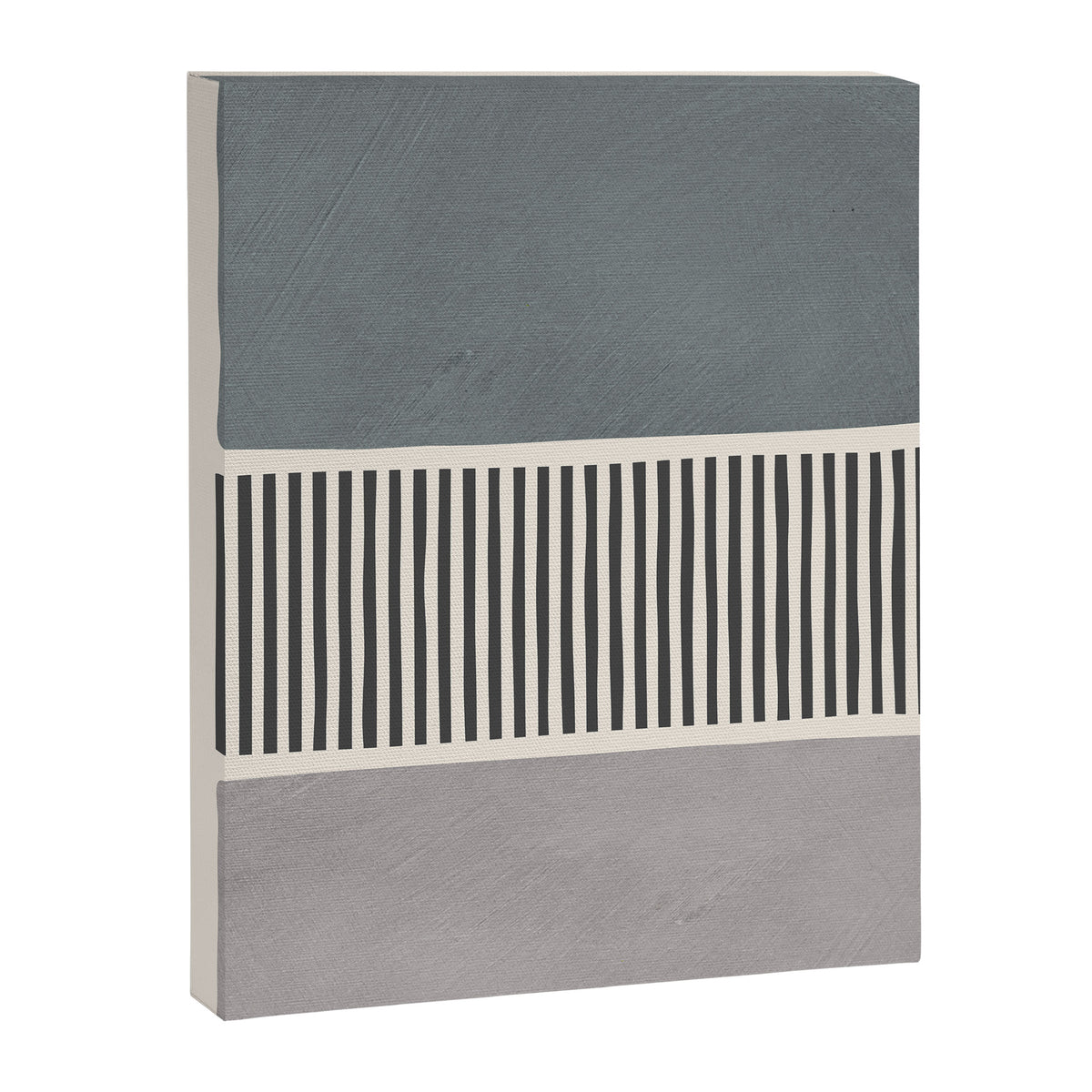 Gray Beige Black Lines Minimalist Canvas Print Gallery Image 6