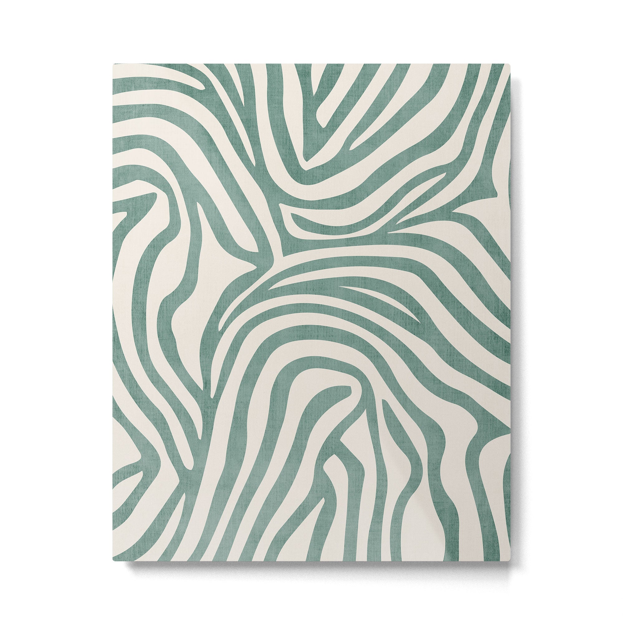 Green Abstract Modern Pattern Artwork Metal Print Gallery Image 4