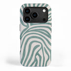Green Abstract Modern Pattern Artwork iPhone Case Gallery Image 1