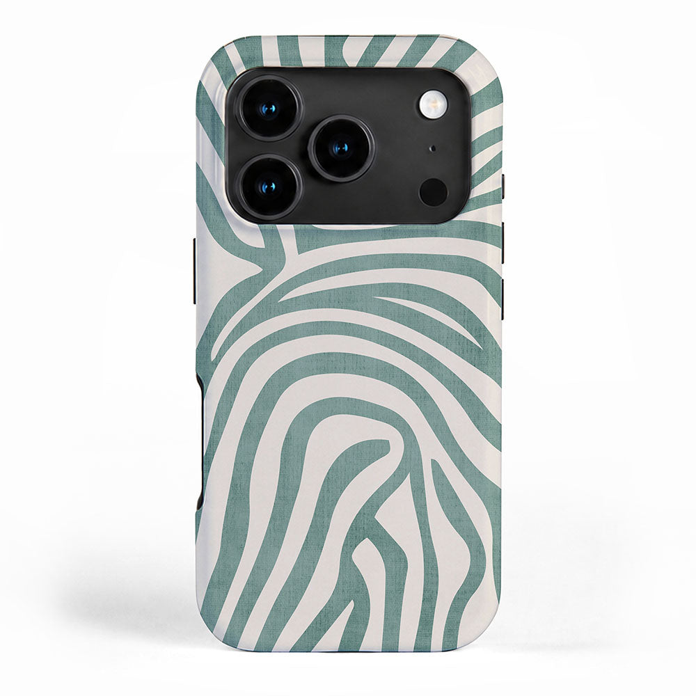 Green Abstract Modern Pattern Artwork iPhone Case Gallery Image 1