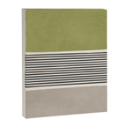 Green Beige Black Lines Artwork II Canvas Print Gallery Image 6