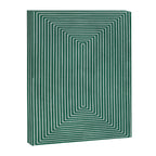 Green Black Abstract Geometric Design Artwork Canvas Print Gallery Image 6