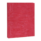 Hot Pink Geometric Drawing Digital Linocut Canvas Print Gallery Image 6