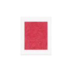Hot Pink Geometric Drawing Digital Linocut Art Print Gallery Image 1