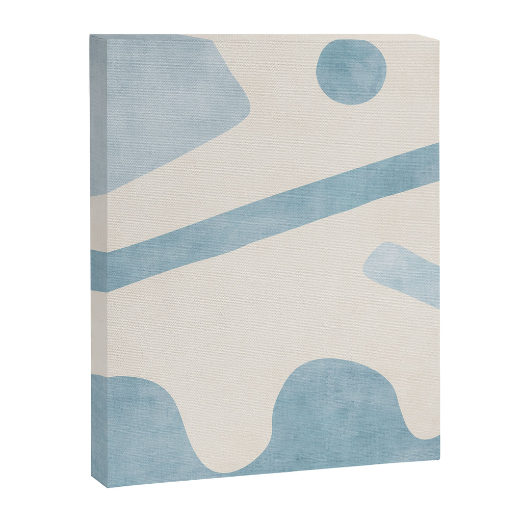 Light Blue Abstract Minimalist Artwork Canvas Print Gallery Image 6