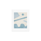 Light Blue Abstract Minimalist Artwork Art Print Gallery Image 1