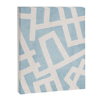 Light Blue Geometric Abstract Artwork Canvas Print Gallery Image 6