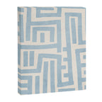 Light Blue Lines Geometric Design Artwork Canvas Print Gallery Image 6