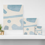 Light Blue Minimalist Artwork Canvas Print Gallery Image 3
