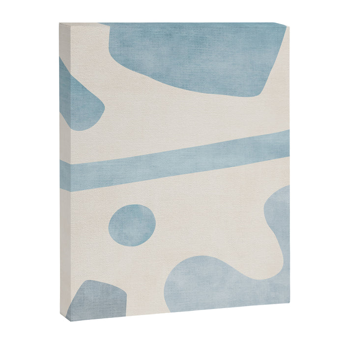 Light Blue Minimalist Artwork Canvas Print Gallery Image 1