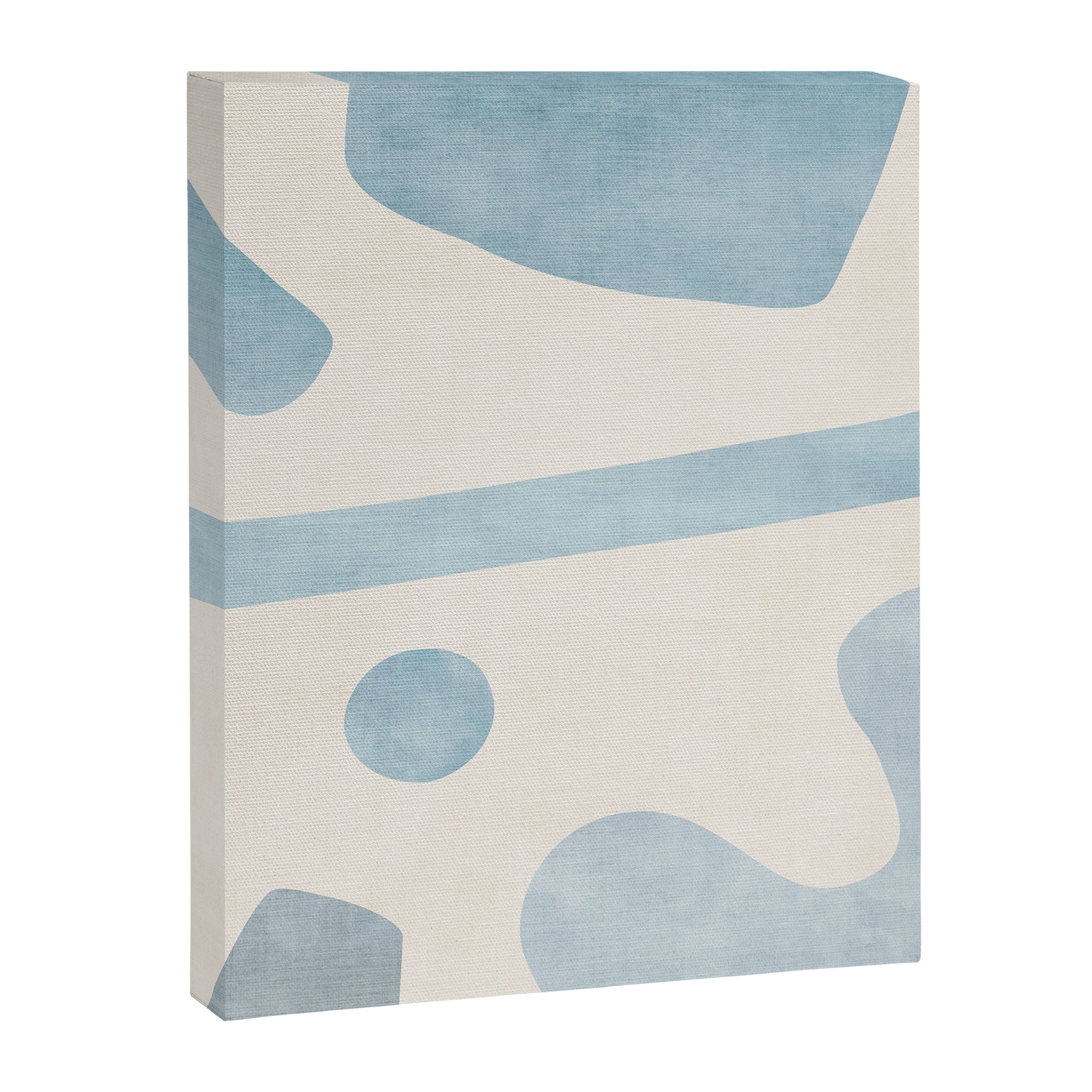 Light Blue Minimalist Artwork Canvas Print Gallery Image 6
