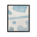 Light Blue Minimalist Artwork Framed Canvas Print Gallery Image 6