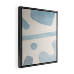 Light Blue Minimalist Artwork Framed Canvas Print Gallery Image 2