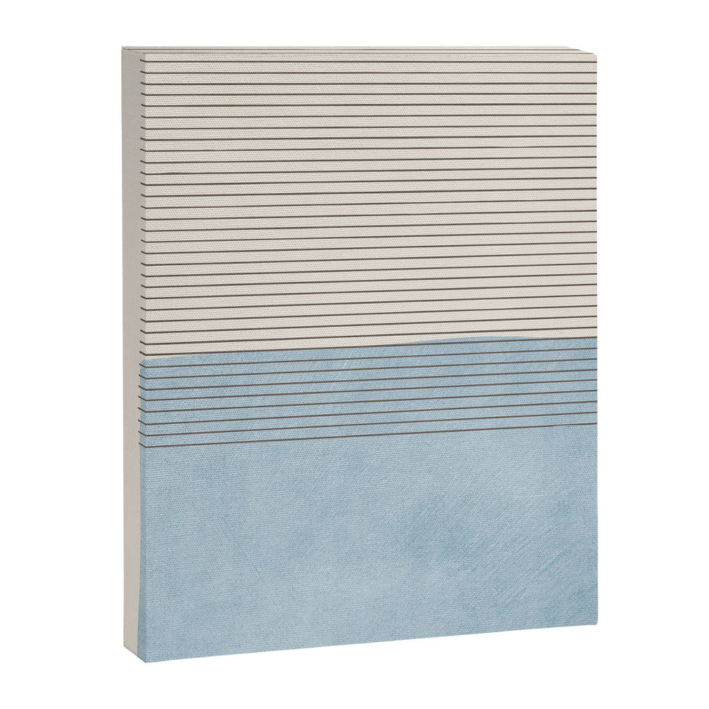 Light Blue Thin Black Lines Minimalism Modern Artwork Canvas Print Gallery Image 6