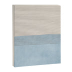 Light Blue Thin Black Lines Minimalism Modern Artwork Canvas Print Gallery Image 6