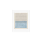 Light Blue Thin Black Lines Minimalism Modern Artwork Art Print Gallery Image 1