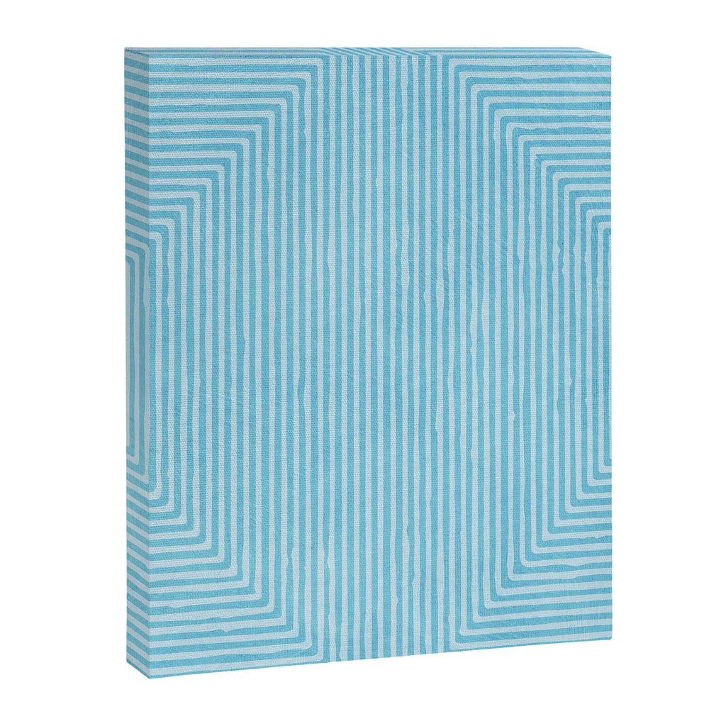 Light Blue White Lines Minimalist Drawing Artwork Canvas Print Gallery Image 6