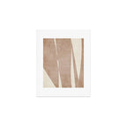 Light Brown Modern Minimalist Abstract Art Print Gallery Image 1