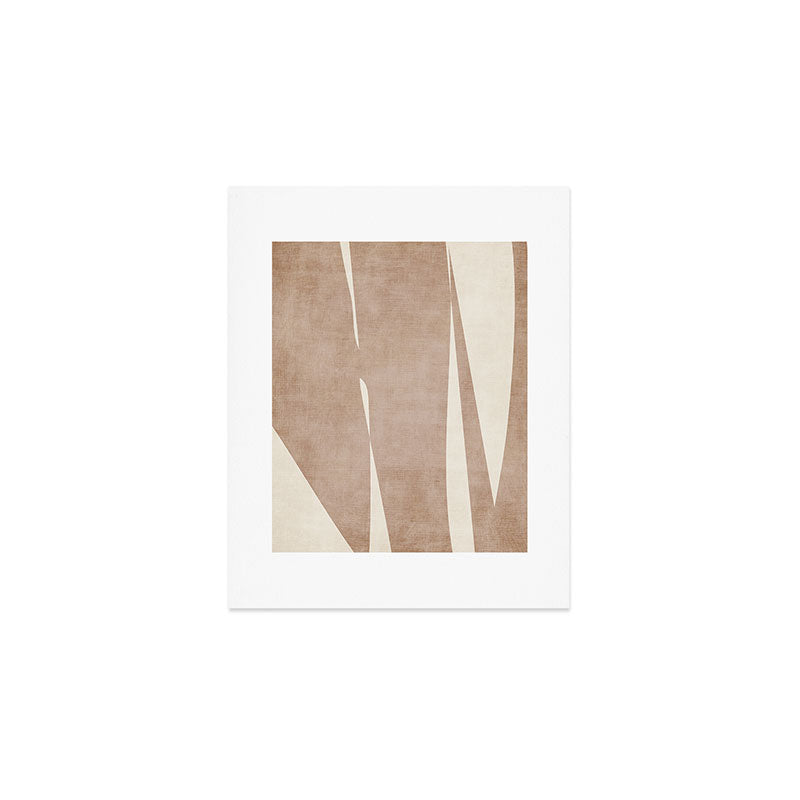 Light Brown Modern Minimalist Abstract Art Print Gallery Image 1