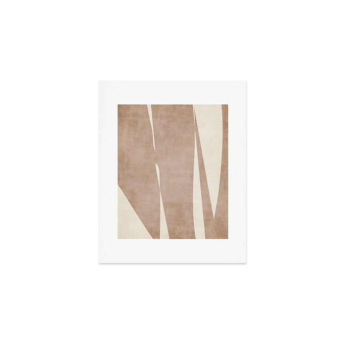 Light Brown Modern Minimalist Abstract Art Print Gallery Image 1