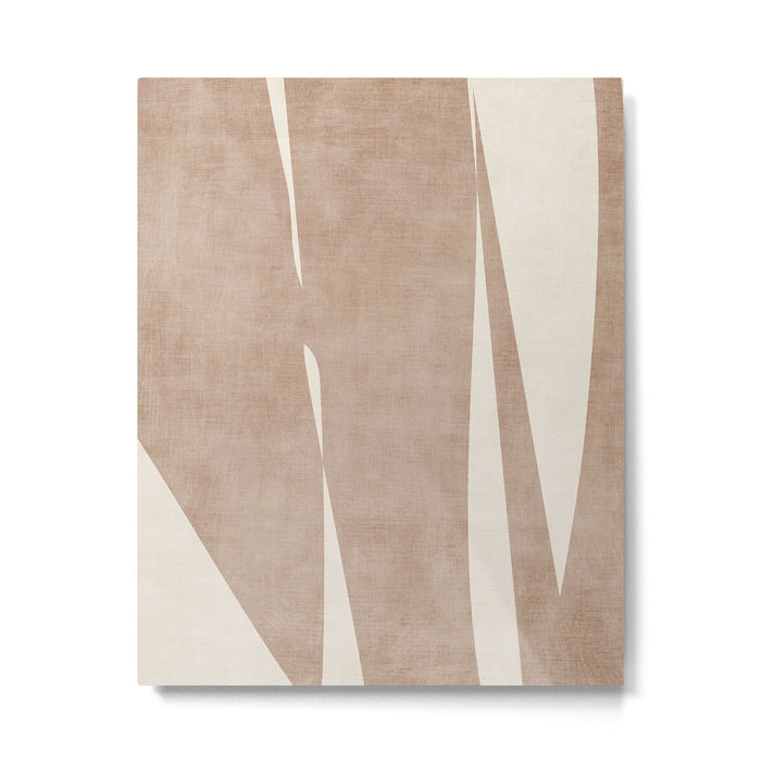 Light Brown Modern Minimalist Abstract Metal Print Gallery Image 1