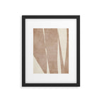 Light Brown Modern Minimalist Abstract Framed Art Print Gallery Image 5